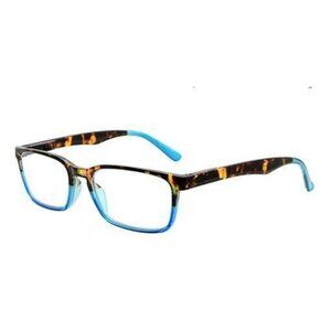 EyeKepper Rectangle 1.0 Blue Tortoiseshell Fade Reading Glasses Readers G3 88203